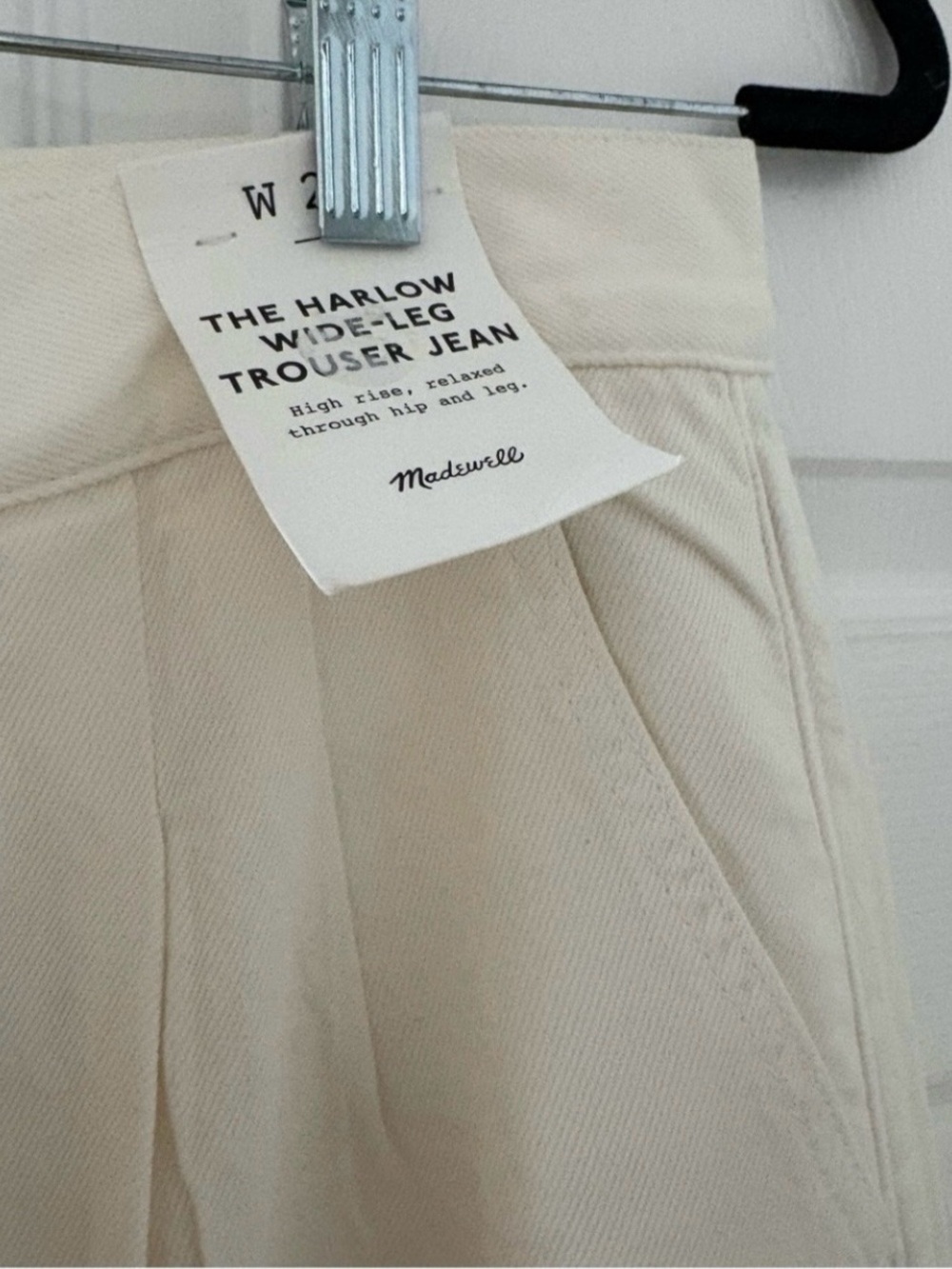 Madewell Cream Wide-Leg Pants
Size: 28 - Picture 3 of 9